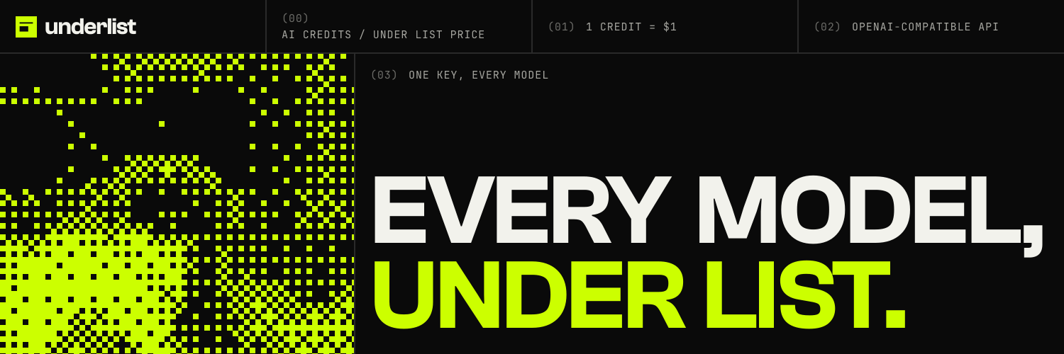 underlist x header · dark